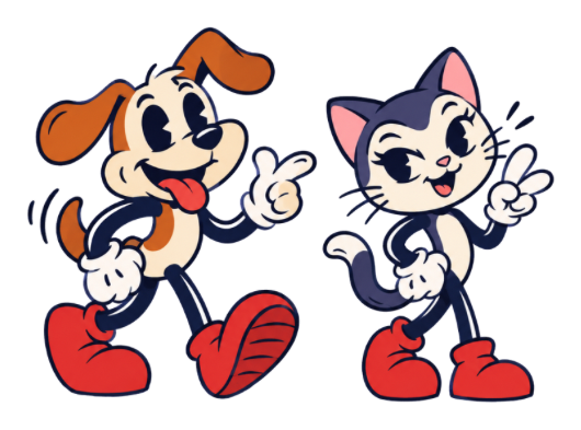 Pawlo y Caty, personajes oficiales de Anipals